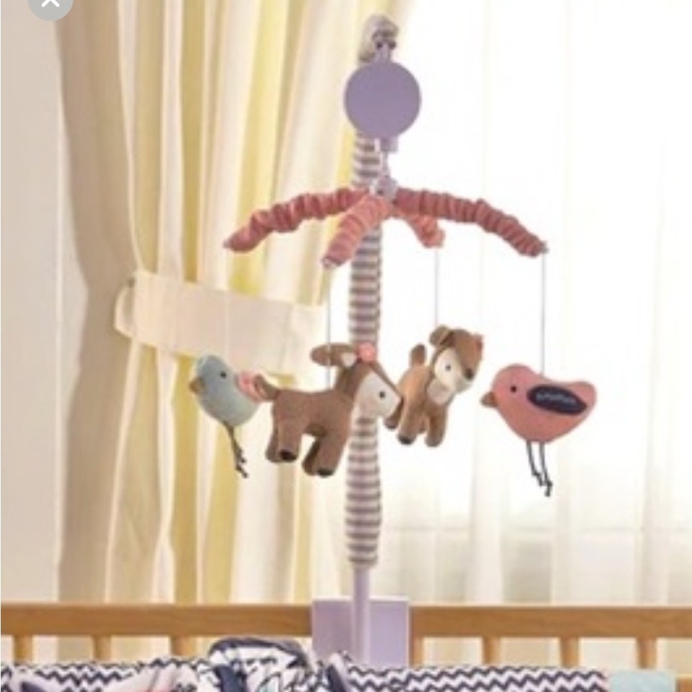 NEW Lolli Living Crib Mobile & Pillow. I also have the infant blanket and doll